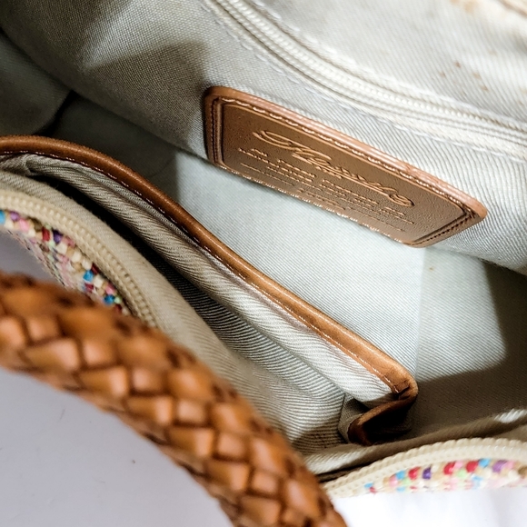 Fossil Multicolor Weave Purse w/ Braided Leather Strap - Picture 8 of 10